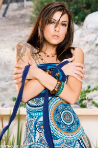 Chayse Evans voices low sexy moans and smacks her lips as she tastes her own juices and pats her...